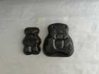 2 Bear Shaped Cake Tins - 1x 4in and 1x 5in
