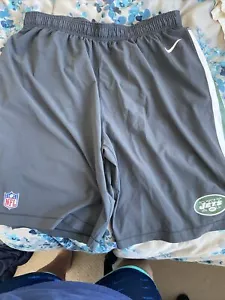 New York Jets Nike NFL auf dem Feld Übungsshorts Herren grau gebraucht gestreift XL 40 - Bild 1 von 8