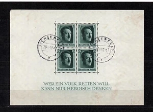 III. Reich, DR, Michel-N° bloque 7 (646), usado. Michel-€ 18,00 (K960) - Imagen 1 de 2