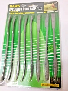 HAWK 8 pezzi Lime per raspa in legno Jumbo - Nuove in confezione - Foto 1 di 7