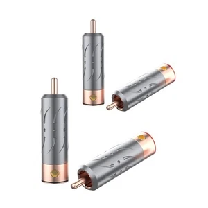 Viborg Plug VR109 HI-End Pure Red Copper RCA Plug Soldering Connectors - Picture 1 of 9