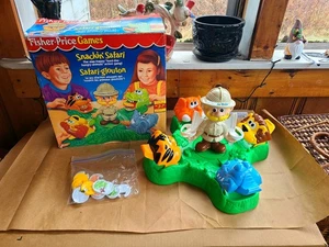 Vtg 1994 Fisher Price Snackin Safari Hungry Animals Action Game - Bild 1 von 4