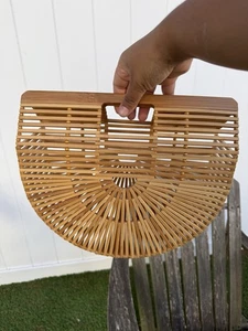 Vintage Kult Gaia inspiriert Bambus Bogen Tasche Handtasche - Bild 1 von 7