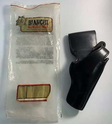 Bianchi #99T Black Leather RH Holster .38/.357 Colt - Very Nice - Image 1 of 4