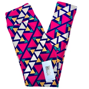 NEU OS Lularoe Leggings One Size (Gr. 2-10) Geometrisch Bunt Butterweich - Bild 1 von 13