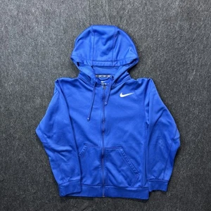 Nike Hoodie Jacket Light Blue Mens Small Full Zip Therma-Fit Fleeced Lined - Picture 1 of 6