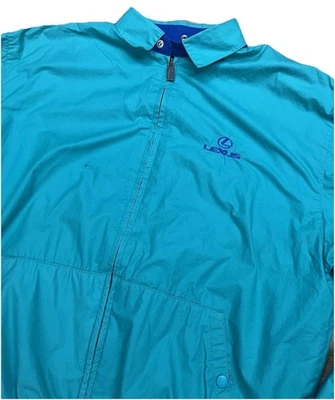 Vintage Lexus Teal Windbreaker Jacket Adult Size Large - Image 1 of 4