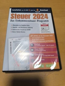Aldi Steuer 2024 Einkommensteuer Programm CD Original Neu In Folie Eingeschweißt - Bild 1 von 1