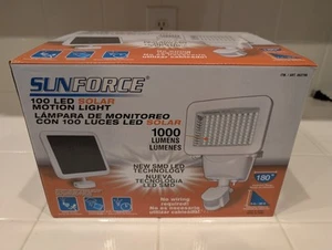 Sunforce 100 LED Solar Motion Light 180° • 1000 Lumens • NO Hard Wiring Required - Picture 1 of 6