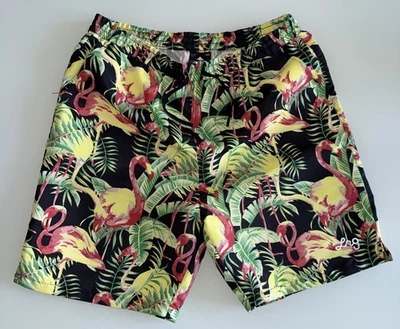LRG Lifted Research Group Men’s Large Shorts Tropical Flamingo Print Y2K Pockets - Image 1 of 4