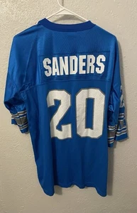 Barry Sanders Detroit Lions XL Jersey Damage On One Sleeve See Picture  - Picture 1 of 4