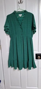Apricot Size 14 - Green Summer Dress - Picture 1 of 8