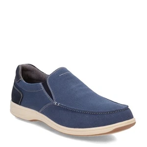 Para hombres Florsheim, Lona Lakeside Moc Sin cordones 13401-410 Azul Marino TELA Y SINTÉTICA - Imagen 1 de 8