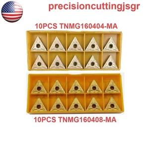 20PCS TNMG160404 + TNMG160408 Indexable Carbide CNC triangle turning insert - Picture 1 of 3
