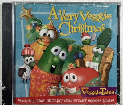 VeggieTales A Very Veggie Christmas CD Bob Larry & The Veggie Gang New - Image 1 of 3