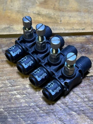 LEGRIS Flow Control Valve Inline 1/4" Female Push-On Inlet/Outlet - group of 4 - Image 1 of 4