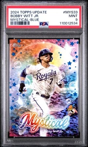 2024 Topps Update Mystical #MYS33 Bobby Witt Jr. Mystical-Blue PSA 9 - Picture 1 of 2