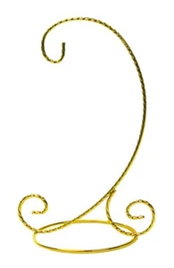 Soporte de exhibición de adornos de 8" espiral color dorado para foto de Pascua de Navidad - Imagen 1 de 4