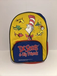 Dr. Seuss and His Friends Vintage Kids Boys Girls Mini Backpack 1997 - USED - Picture 1 of 4