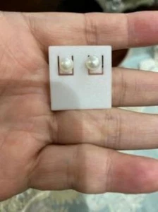 NEU HIGH END*SELTEN*TRAUMHAFT WUNDERSCHÖNE ECHTE PERLEN S925 OHRRINGE!! - Bild 1 von 3