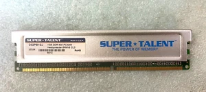 SUPER TALENT 1 GB DDR-400 PC3200 D32PB1GJ 184 PIN MODULE RM2-CMP53-10 - Picture 1 of 2