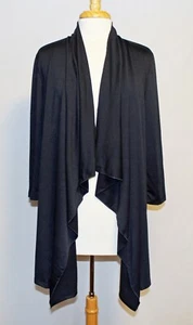 New Slinky Brand Rich Navy French Terry Drape Duster NWT #652658 - Picture 1 of 3