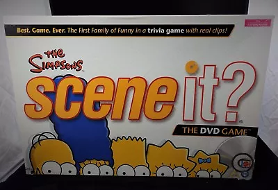 The Simpsons Scene It? DVD Game 2009 version-Mattel-100% Complete,Fast UK P&P - Image 1 of 4