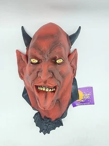 NEU mit Etikett - Vintage 1996 Teufel Gummi Latex Illusive Concepts Halloween Maske - Bild 1 von 7