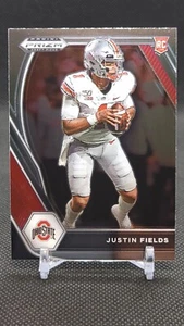 2021 Panini Prizm Draft Picks Justin Fields Base Rookie Card RC #121 BEARS - Picture 1 of 2