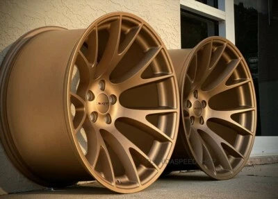 MATTE BRONZE HELLCAT WHEELS 20X11" SET DEEP CONCAVE CHALLENGER/CHARGER WIDEBODY Foto 1 de 4