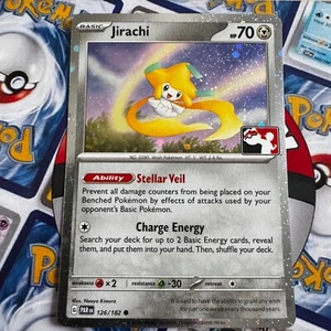 Spiel Pokemon Preispaket Serie 5 - Kosmos Holo - Jirachi 126/182 Wird neu gewonnen - Bild 1 von 1