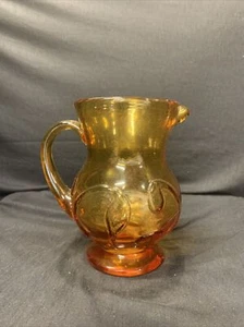 Vintage Miniatur 5 1/2" Braunglas Milchkännchen Krug - Bild 1 von 4