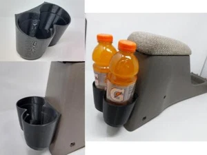 Dual Cup Holder 1996-2000 Honda Civic Arm Rest Cupholder 97 98 99 EK armrest ash - Picture 1 of 12