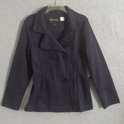 Blazer ligero Big Chill para mujer de doble botonadura en azul marino talla mediana para mujer’s Foto 1 de 4