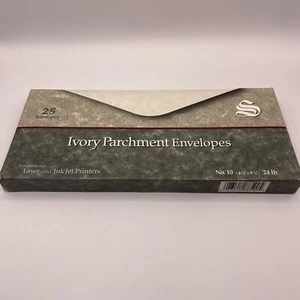 Southworth Cotton No #10 Resume 25 Envelopes Ivory 24 lbs 4 1/8" x 9 1/2" P984-1 - Picture 1 of 6