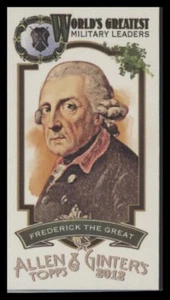 2012 Topps Allen & Ginter Mini leader militari Federico il Grande #ML-16 - Foto 1 di 2