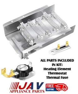 For Roper Dryer Heating Element Kit With Thermostat Thermal Fuse Inv# LR5560 - Picture 1 of 1