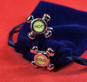 Vintage Style Hot & Cold Faucet Cufflinks - Unique Gift for Men - Formal Wear - Picture 1 of 9