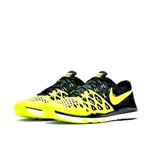 Nike Men's Size 8.5 M Train Speed 4 Volt Black Shoes Sneakers Neon Run Jump New - Picture 1 of 6