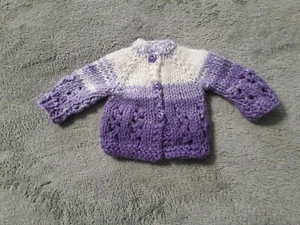Handgestrickte Strickjacke Pullover Puppenkleidung passt 14" Gummistiefel Wisher Puppe - Bild 1 von 1