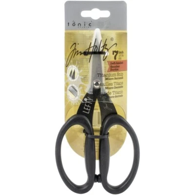 Tim Holtz Non-Stick Titanium Micro Serrated Scissors 7" - Left-Handed - image 1 of 3