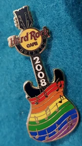 ORLANDO GAY PRIDE RAINBOW LGBTIQA MUSIKNOTEN GITARRE 2008 Hard Rock Cafe PIN - Bild 1 von 1