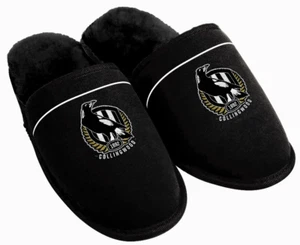 NEW Collingwood Magpies Adults Slippers - Picture 1 of 1