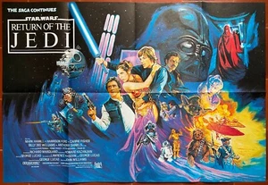 English Poster The Return Of The Jedi Star Wars HARRISON FORD British Quad - Picture 1 of 4