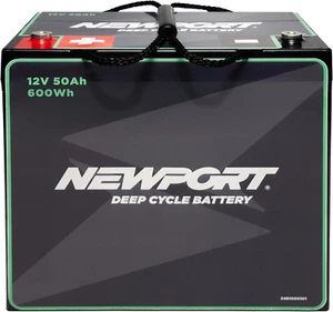 12V50Ah Deep Cycle Heavy-Duty Marine Battery, Lightweight & Sealed AGM, Trolling - Picture 1 of 9