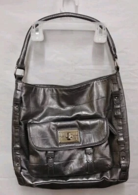 Tyler Rodan Shoulder Purse Bag Handbag  Metallic Gray Silver           AG - Image 1 of 4