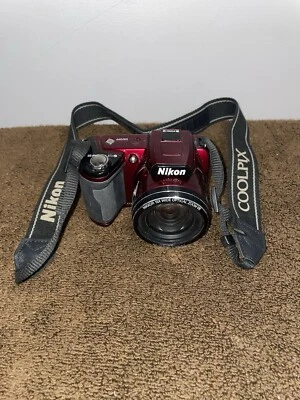 Nikon Coolpix L110 12.1MP Digital Camera 30264903 Red With Bag. Untested - Image 1 of 4