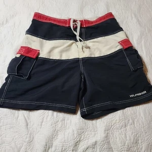 Vintage Tommy Hilfiger Shorts Mens Size L Flag Swim - Picture 1 of 12