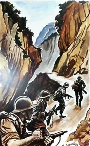 WW2 BATAILLE DU GARIGLIANO FRANCE FEUILLET PHILATÉLIQUE CEF 100 - Picture 1 of 4