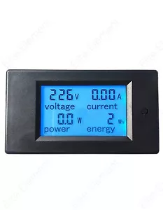 AC 80-260V LCD Digitale 0-50A Watt Misuratore Potenza Amperometro Voltmetro 110V 220V - Foto 1 di 6